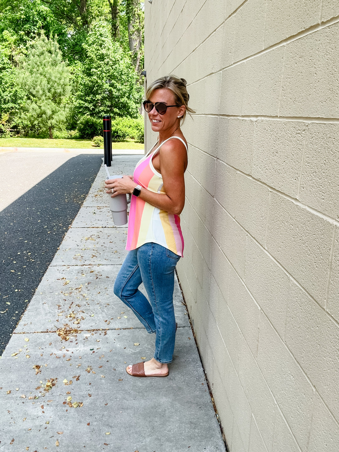 Bold All Over- Stripes Tank - The Teal Antler Boutique
