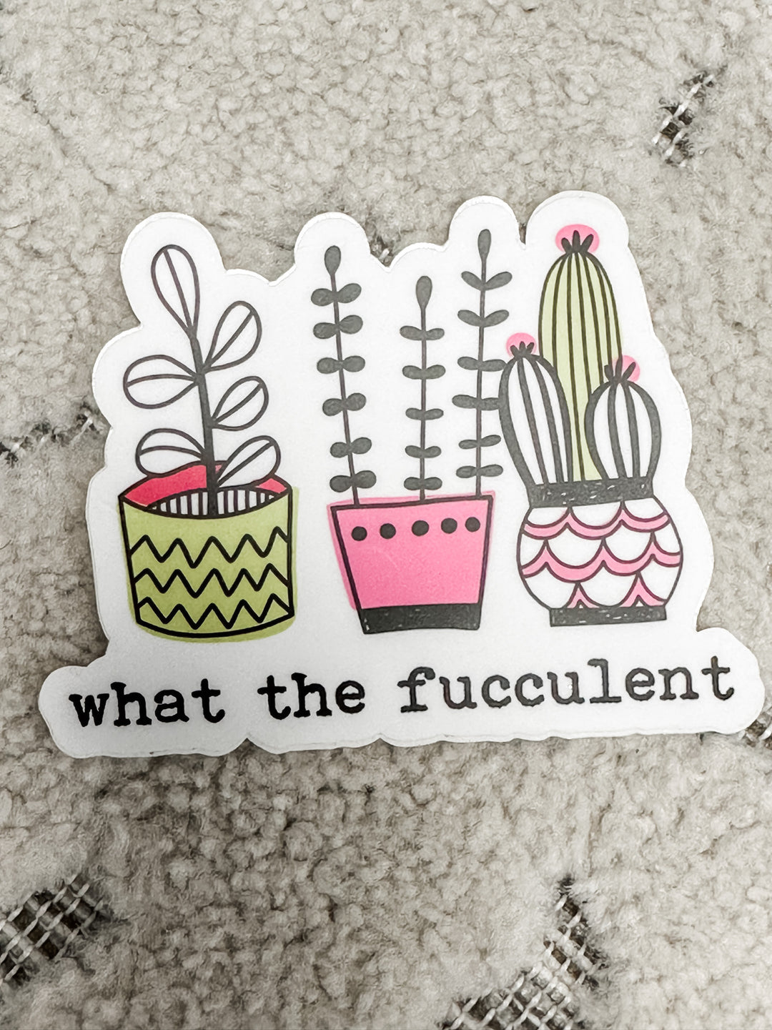 Fucculent Sticker - The Teal Antler Boutique