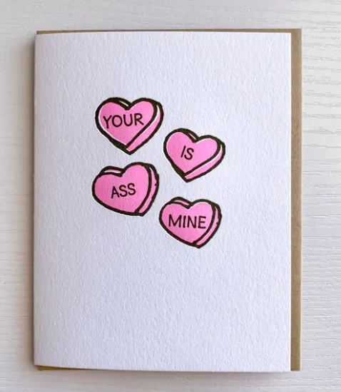Your Ass is Mine V-Day Card - The Teal Antler™