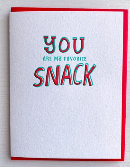 Favorite Snack Card - The Teal Antler™