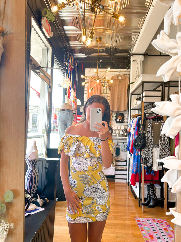 Yellow Floral Dress
