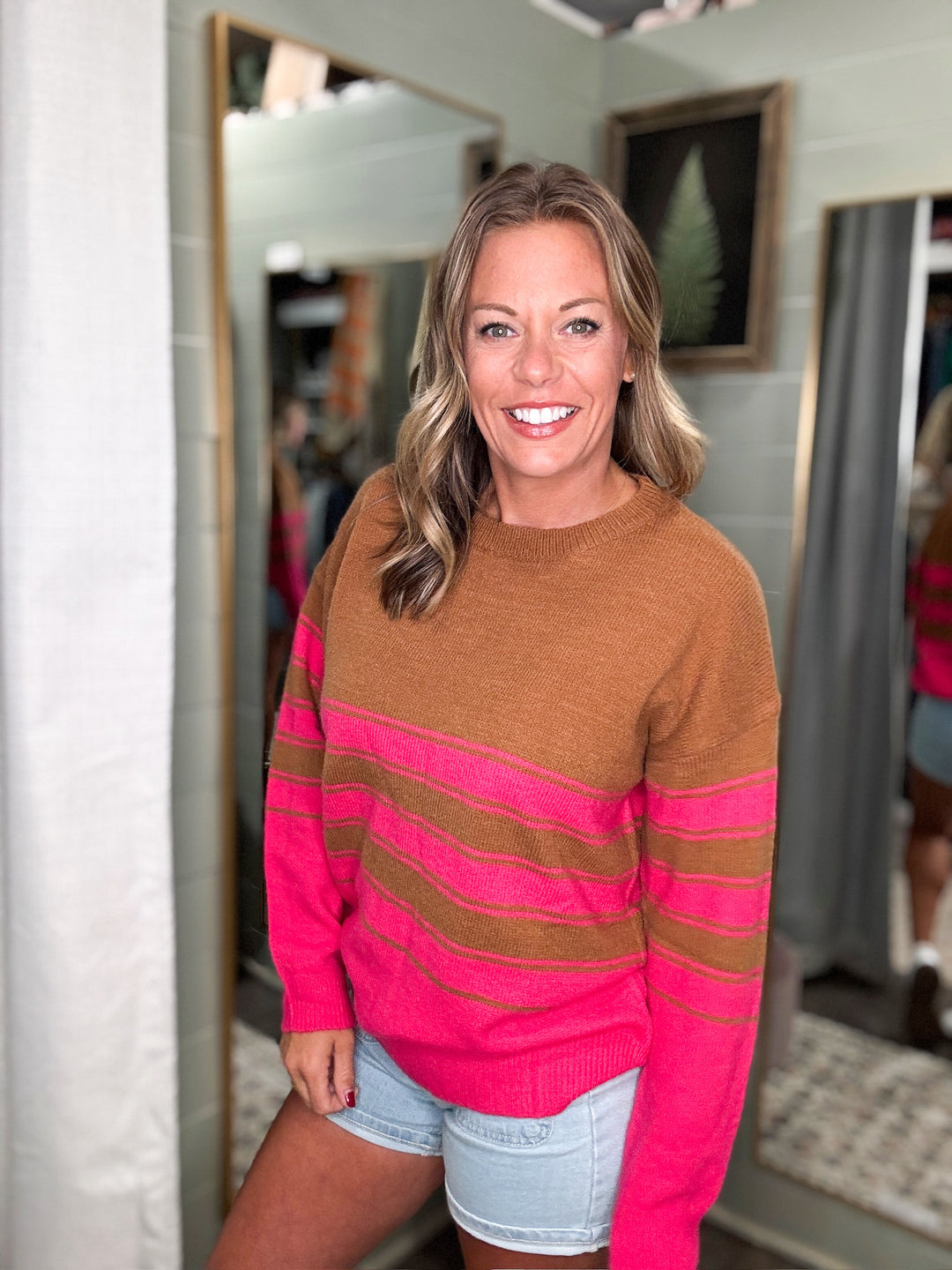 Vibrant Color Striped Sweater