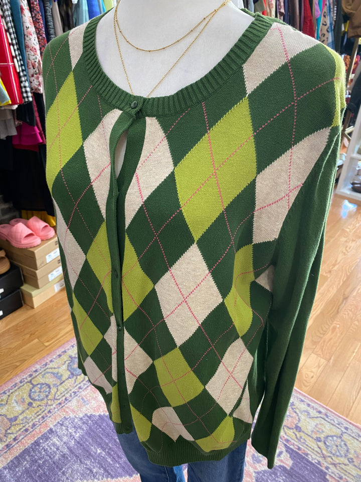 MERONA Plaid Sweater XXL