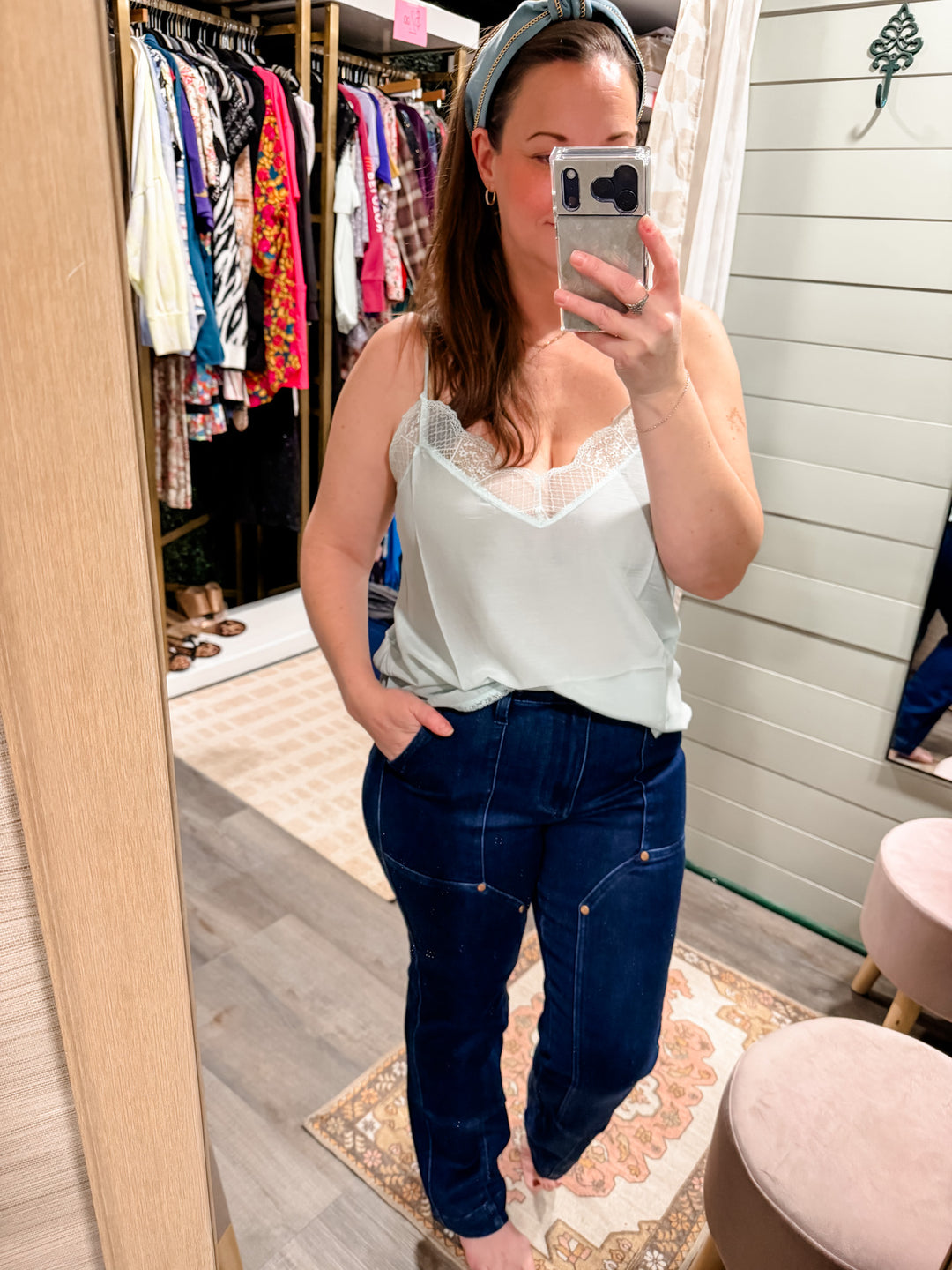 Judy Blue Knee Patch Straight Leg