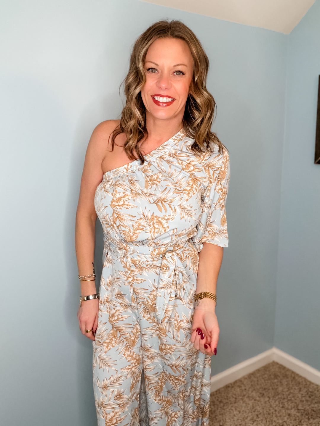 One Shoulder Jumpsuit