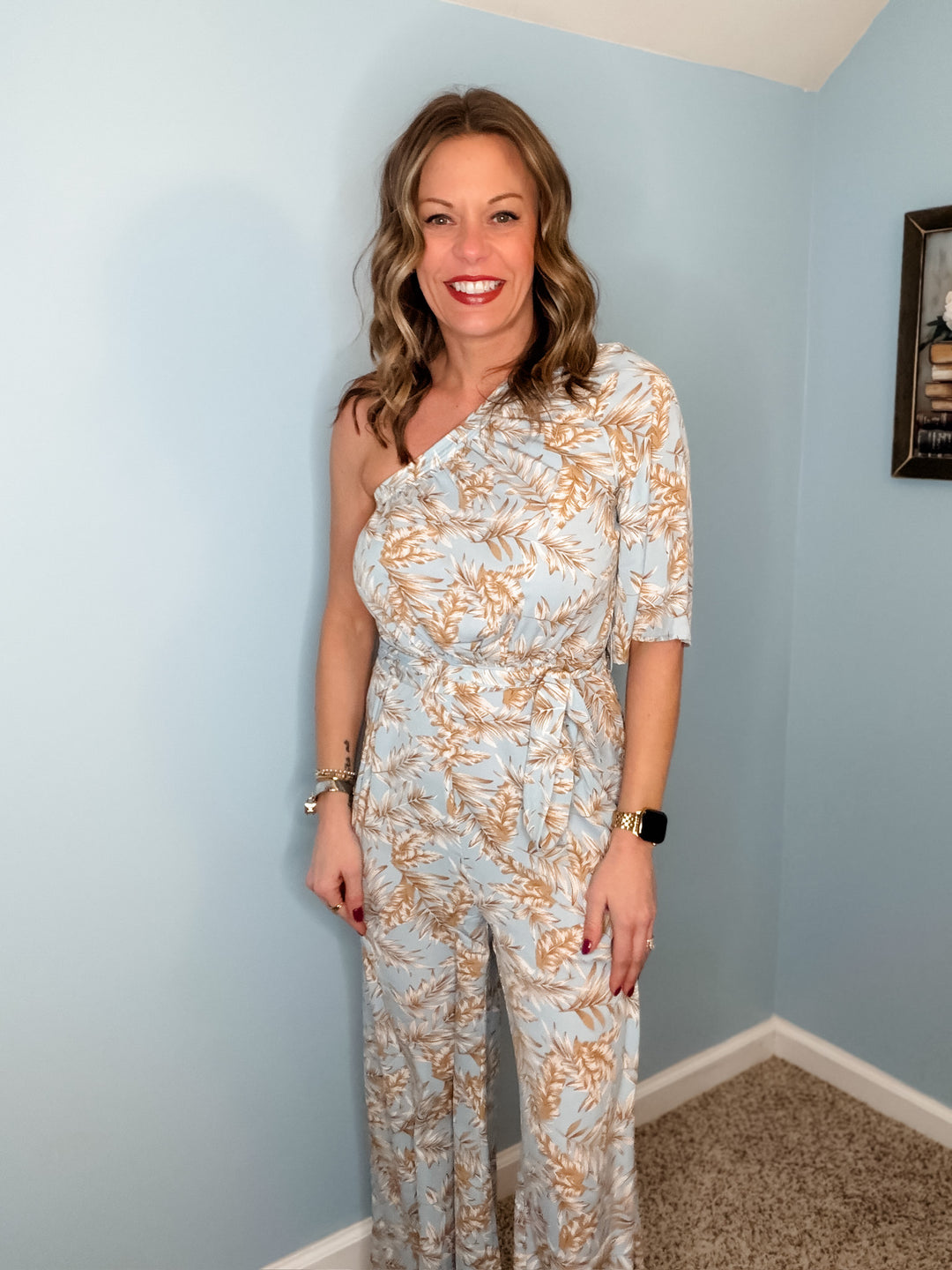 One Shoulder Jumpsuit