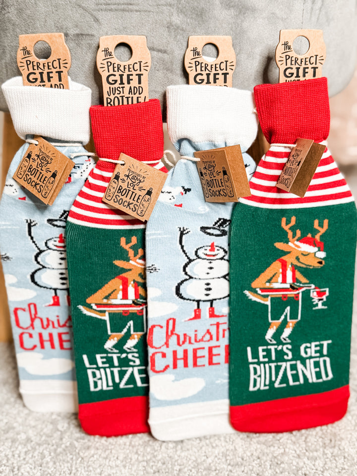 Christmas Bottle Socks