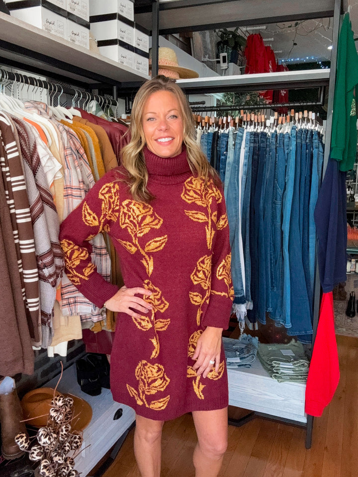 Rose Sweater Dress
