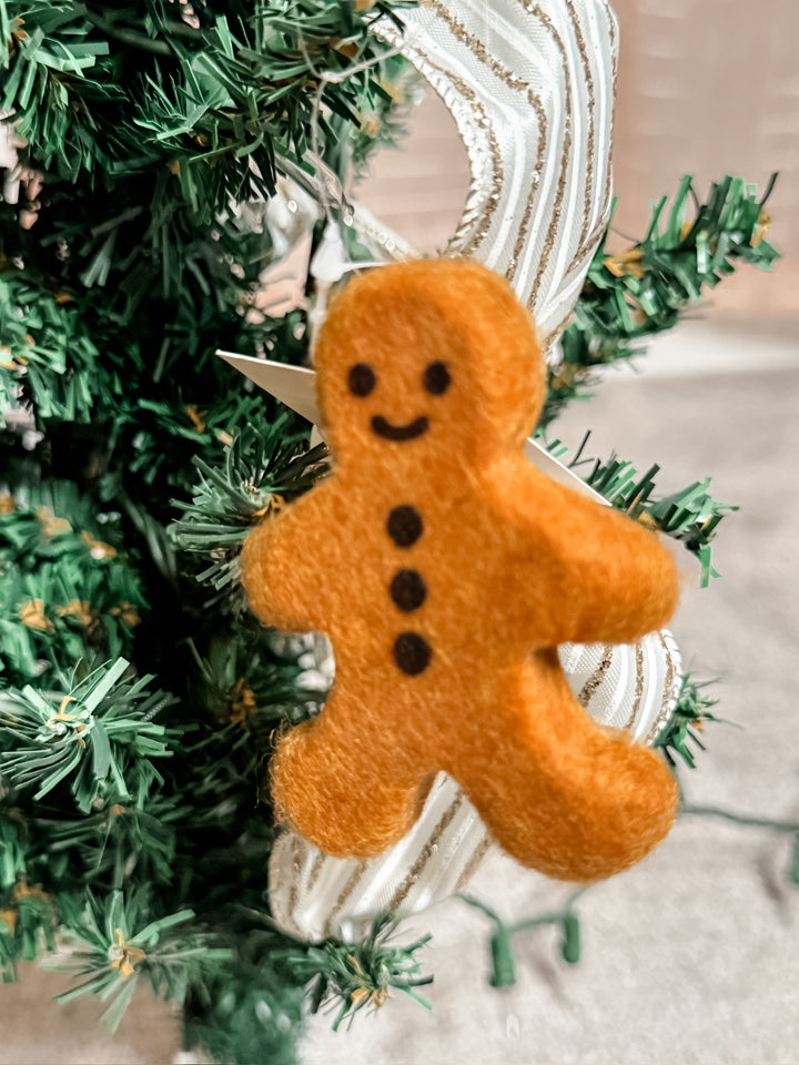 Felted Gingerbread Ornament