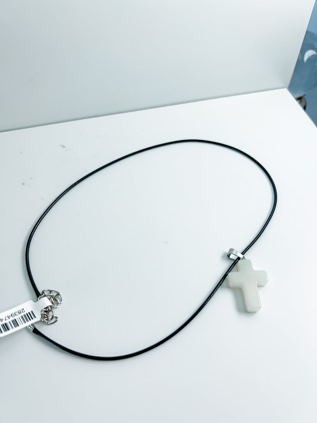 Corded Cross Necklace
