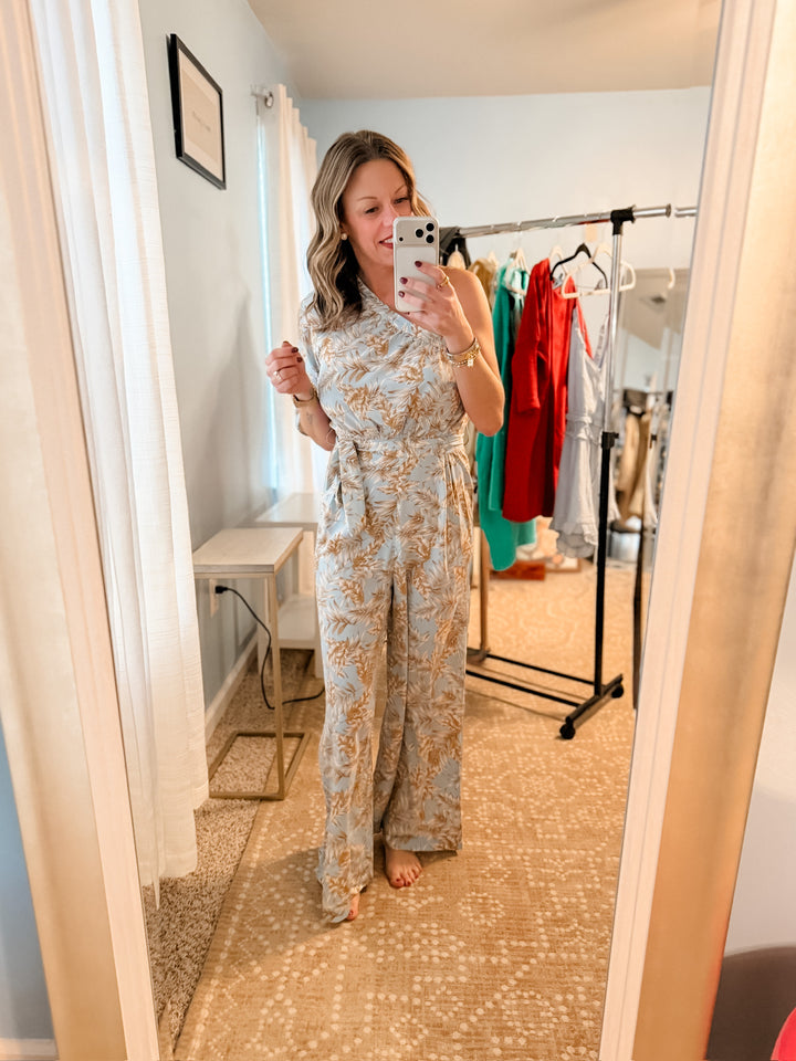 One Shoulder Jumpsuit