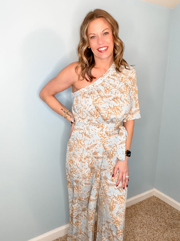 One Shoulder Jumpsuit