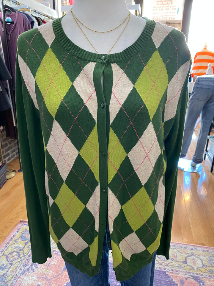 MERONA Plaid Sweater XXL