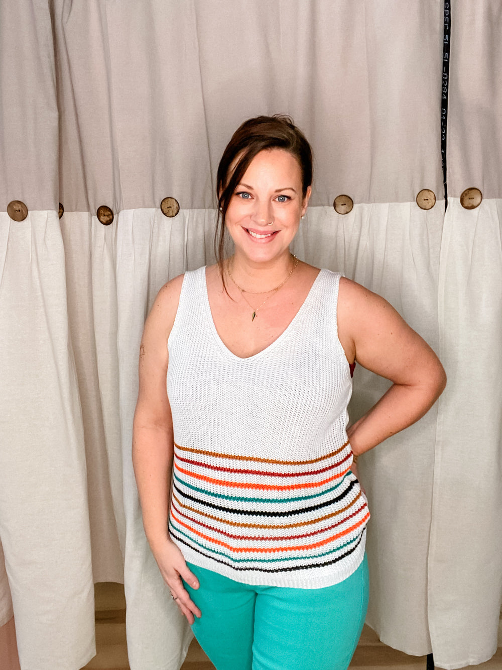 Seaside Striped Tank - The Teal Antler Boutique