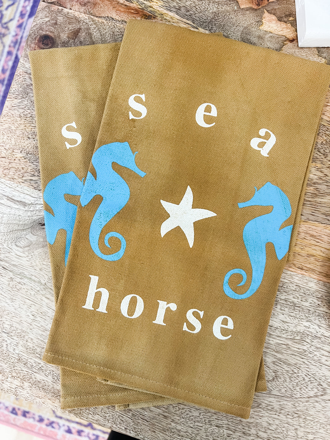 Seahorse Decorative Towel - The Teal Antler Boutique