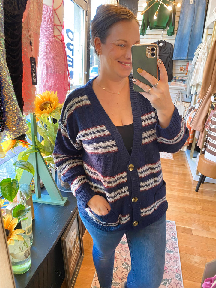 Retro Button Up Cardi