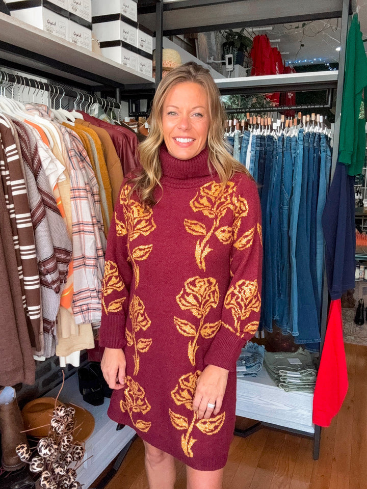 Rose Sweater Dress