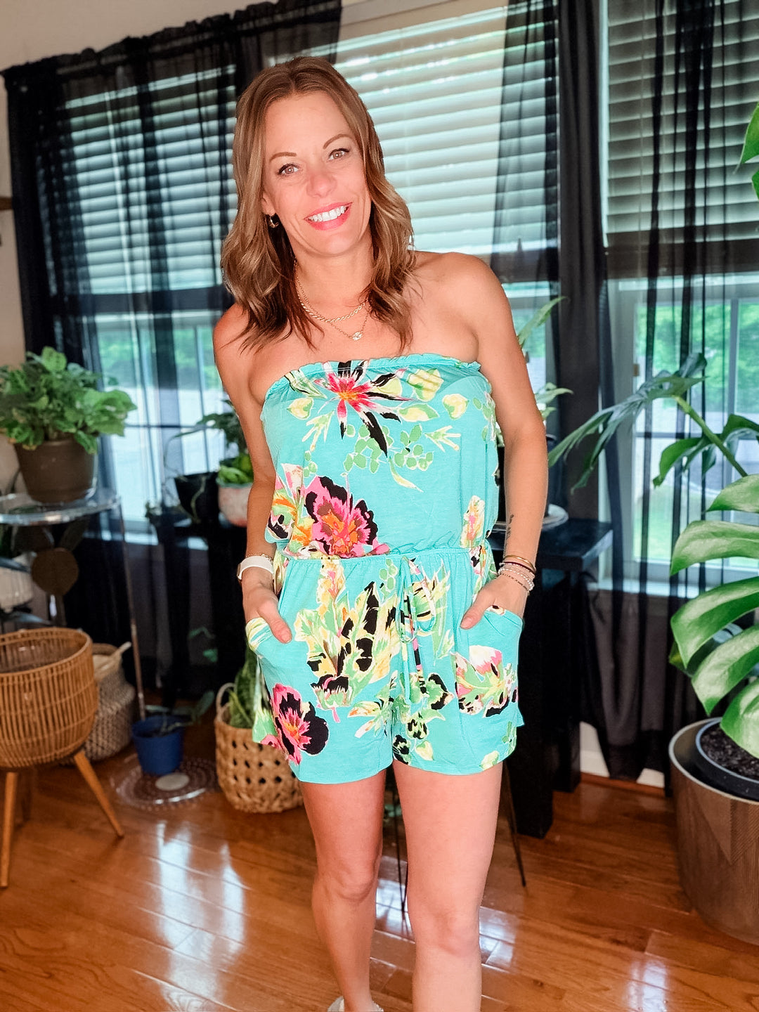 Summer Strapless Romper