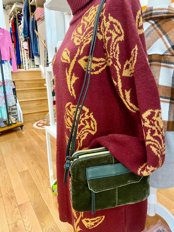 Velvet Shoulder Bag