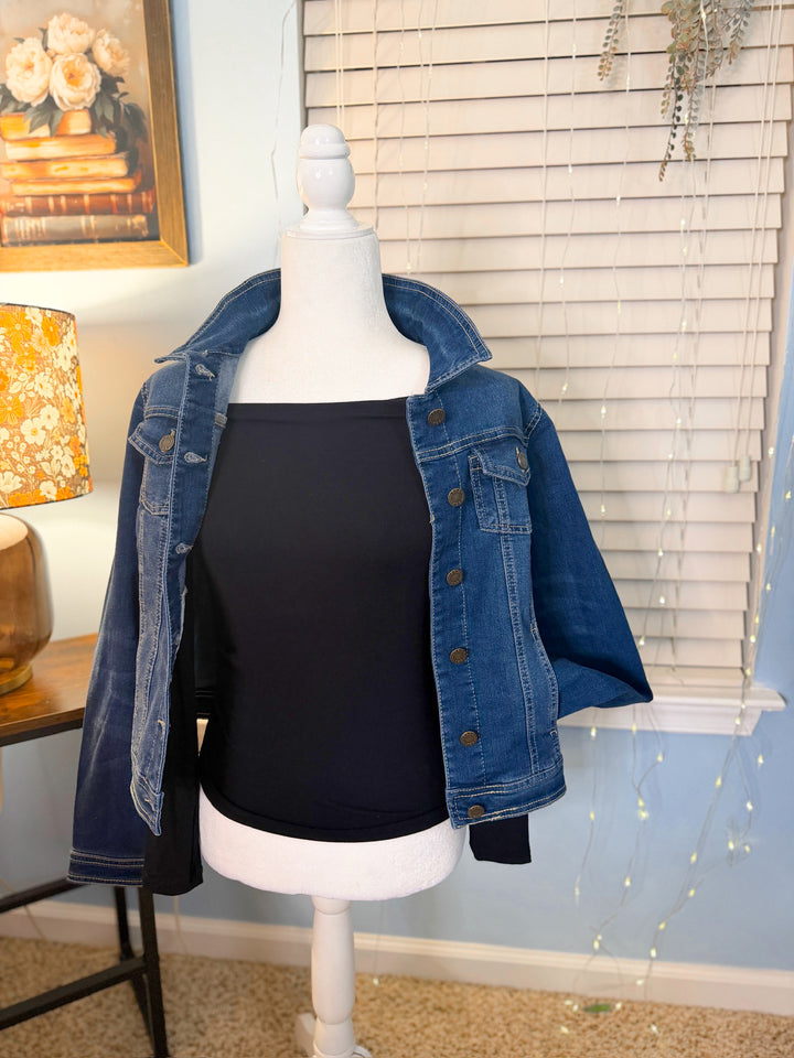 Boat Neck Pintuck Detail Long Sleeve Knit Top