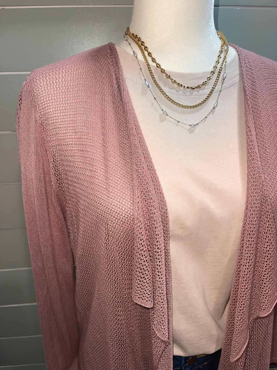 AS-Mauve Cardi - L