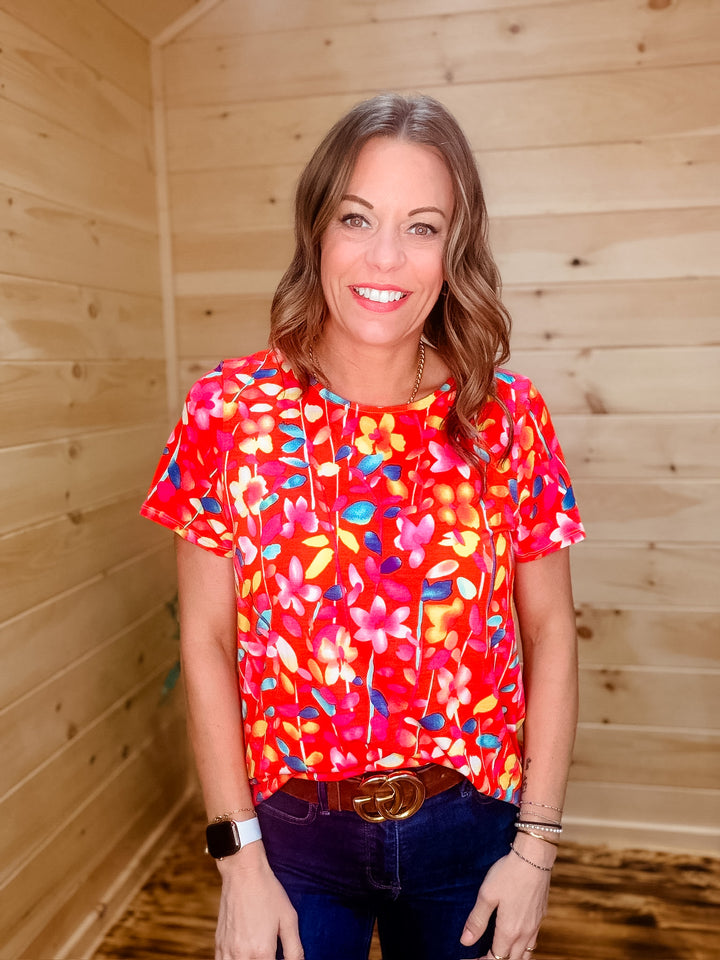 Bold Reverse Stitch Top