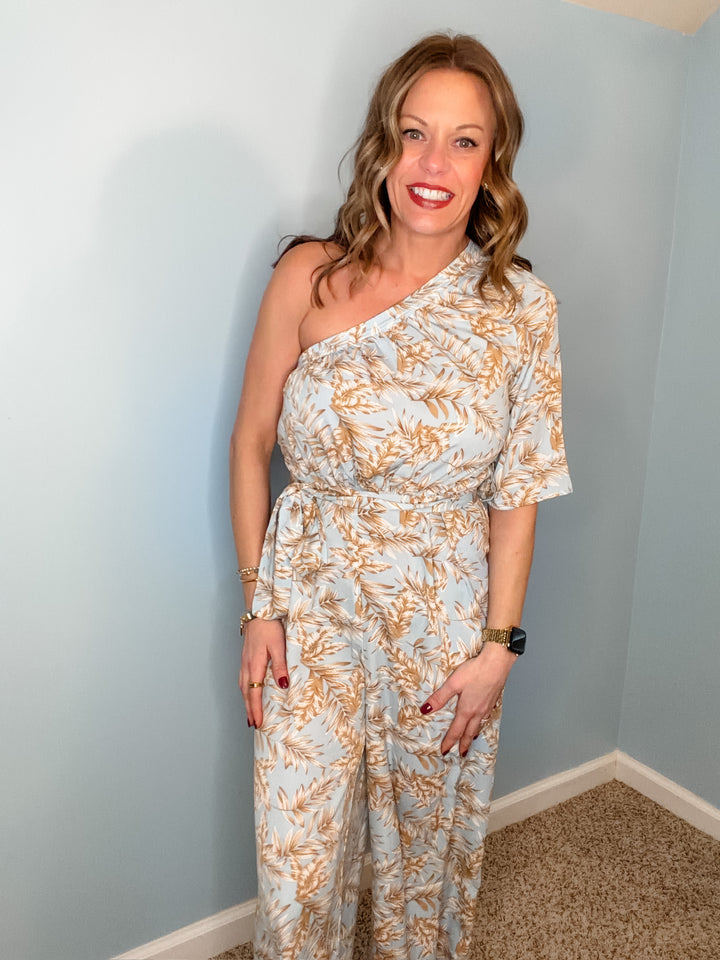 One Shoulder Jumpsuit