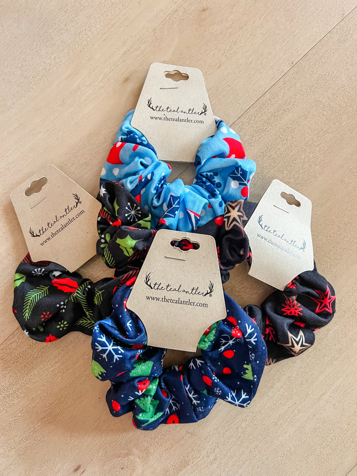 Holiday Theme Scrunchie - The Teal Antler Boutique