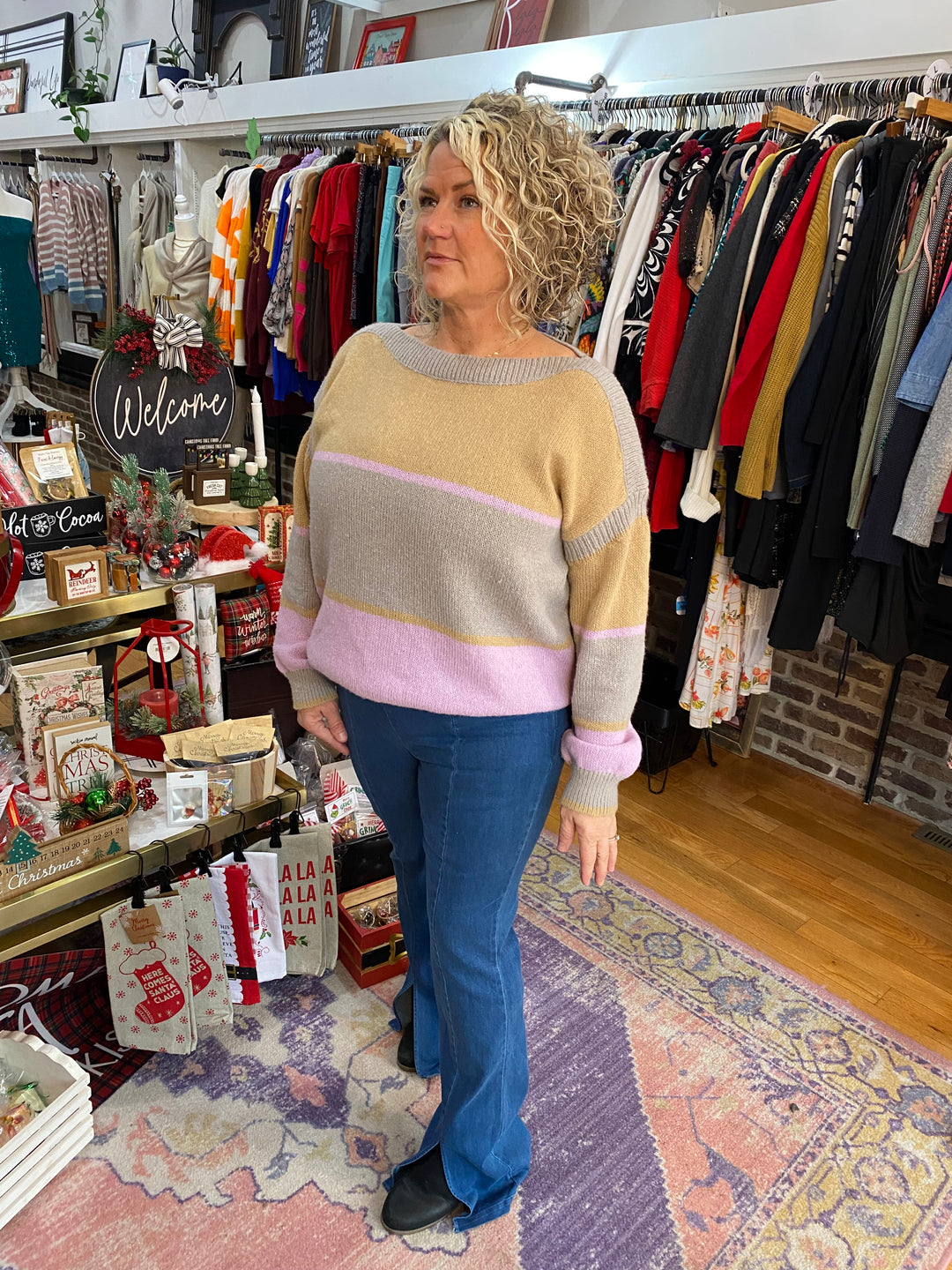 Front Slit Flare Pants