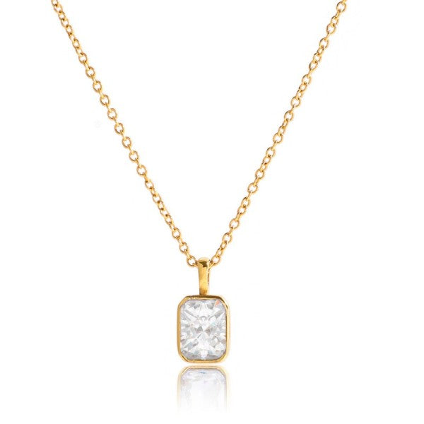 18K Gold Stainless Steel Shaped Necklace
