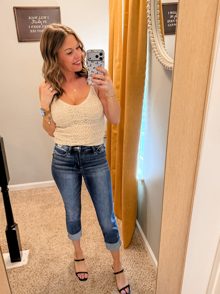 Judy Blue Cuffed Capri
