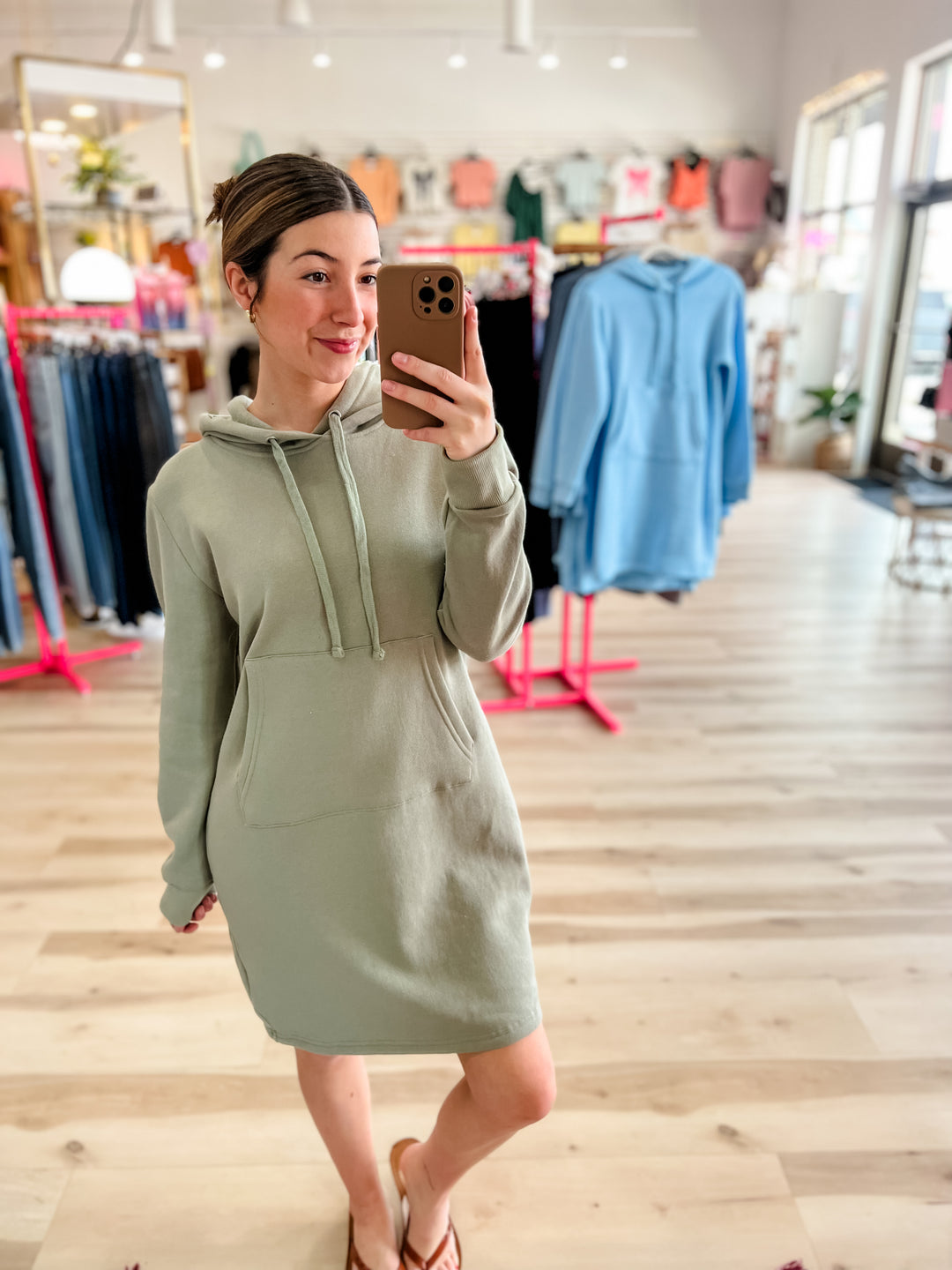 Lazy Day Hoodie Dress - The Teal Antler Boutique