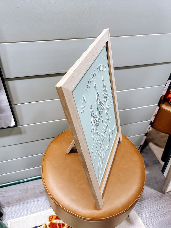 We Wish You A Merry Christmas Easel