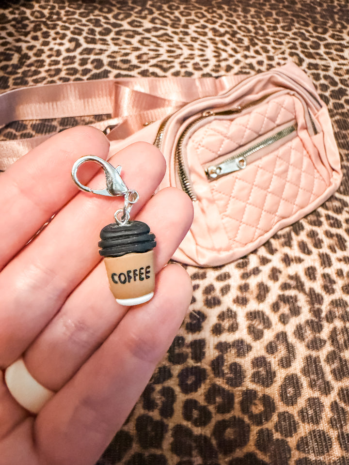 Coffee Charm w/Clip