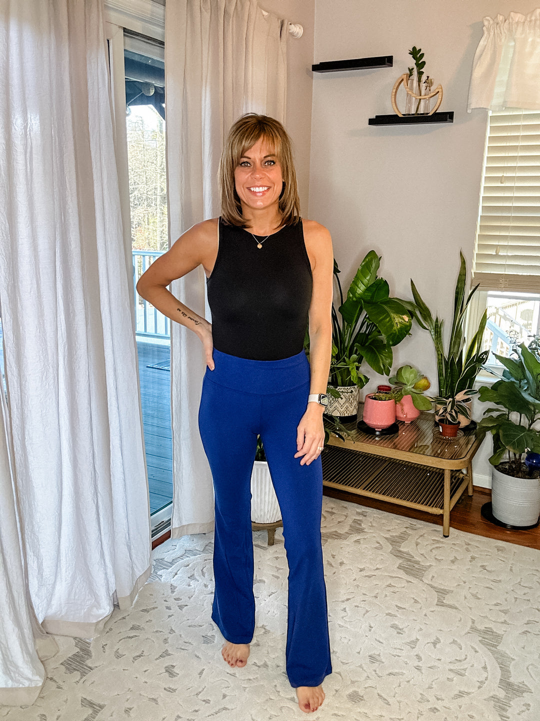 High Waist Yoga Flare Pants - The Teal Antler Boutique