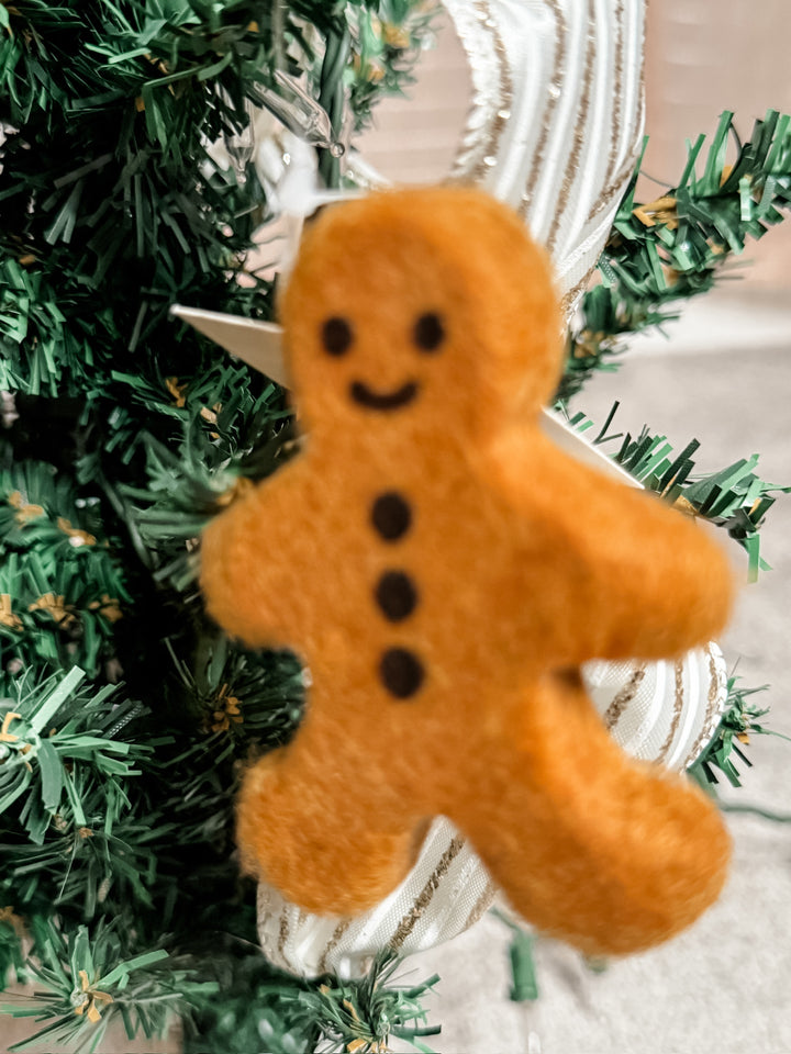 Felted Gingerbread Ornament