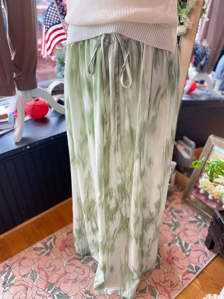 Green Tye Dye Skirt L
