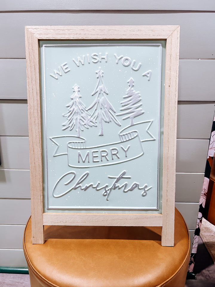 We Wish You A Merry Christmas Easel