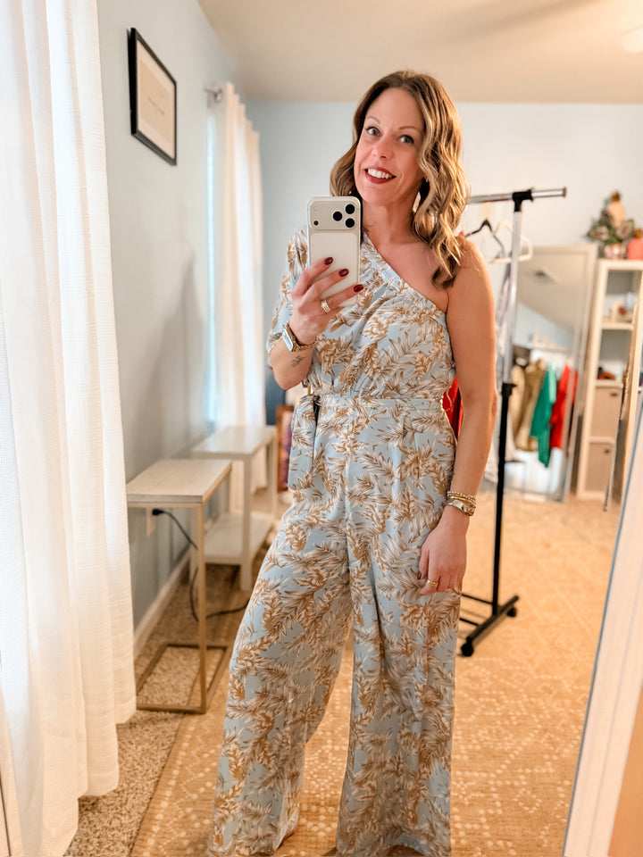 One Shoulder Jumpsuit
