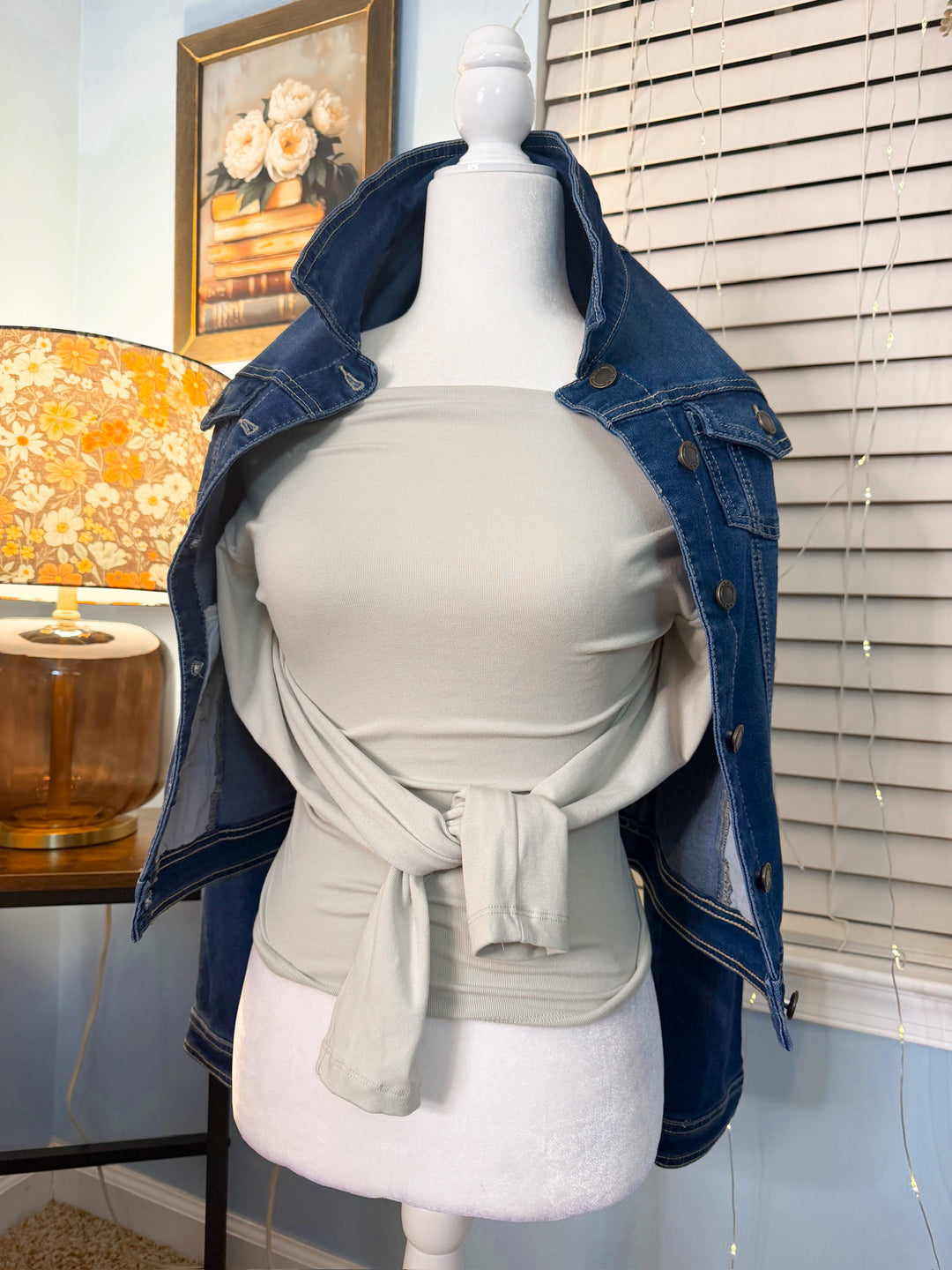 Boat Neck Pintuck Detail Long Sleeve Knit Top