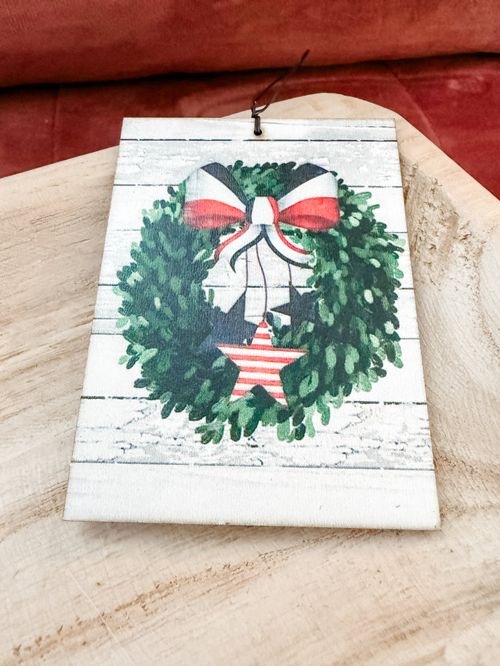 Patriotic Plaque Ornament