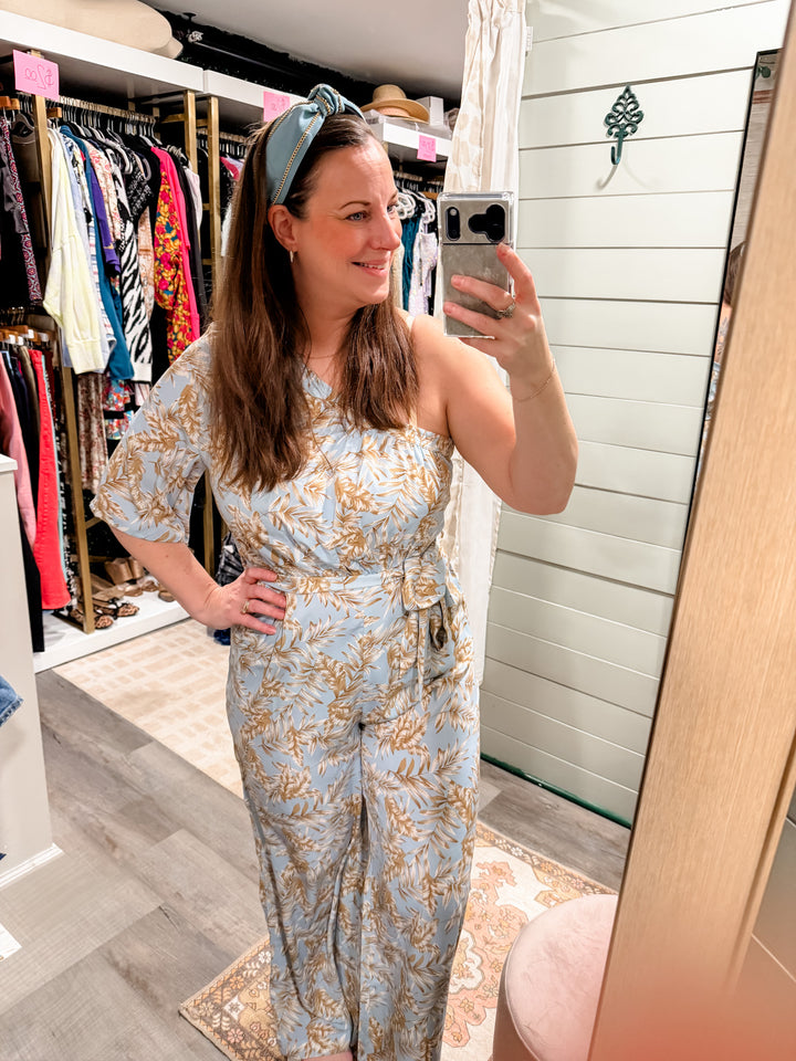 One Shoulder Jumpsuit