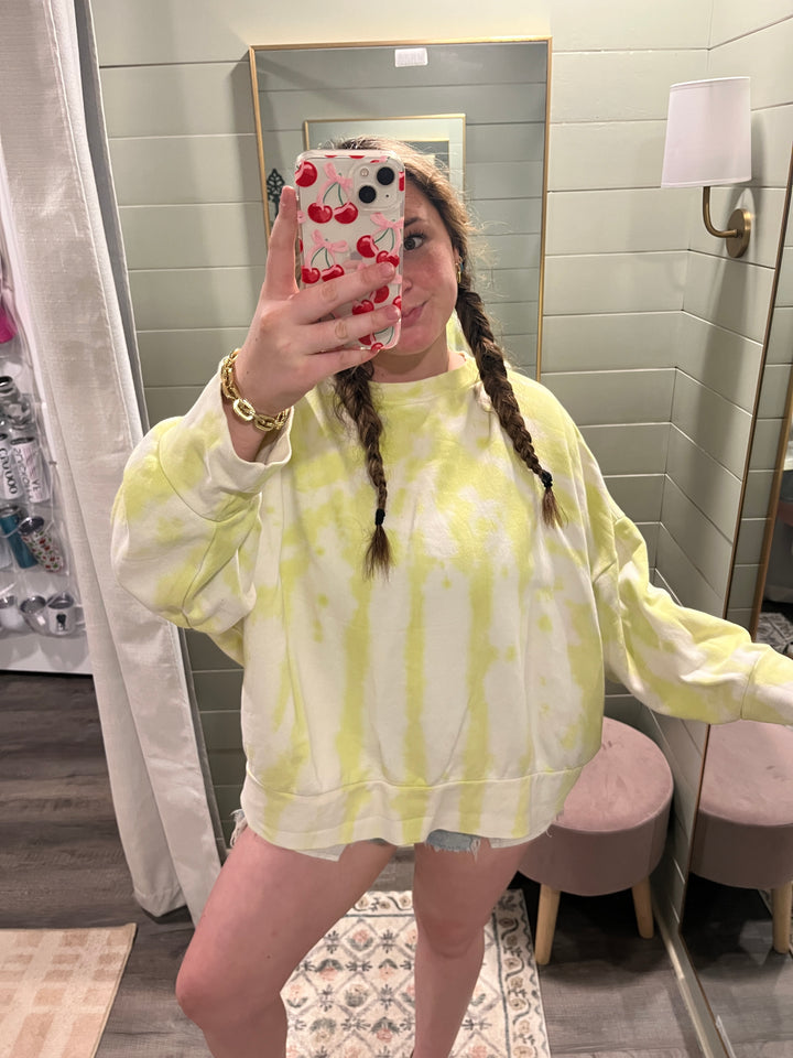 Yellow Tie Dye Crew 4XL