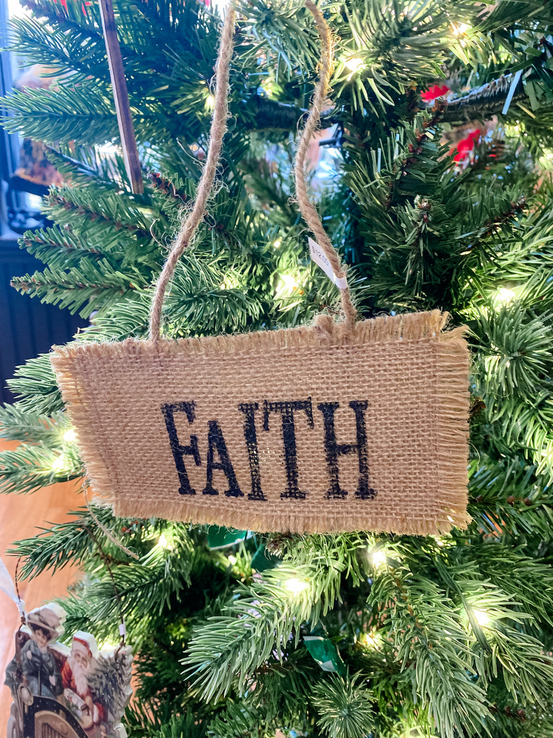 6" Burlap Ornaments