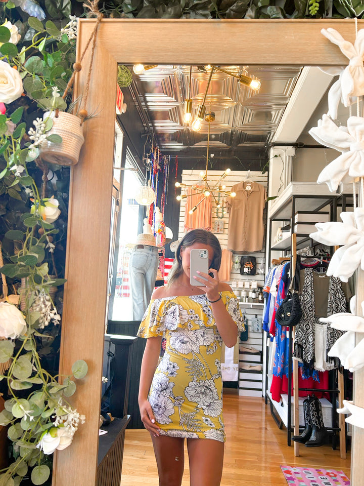 Yellow Floral Dress