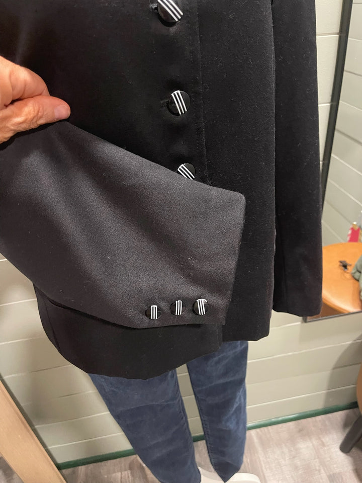 Black & White Button Jacket