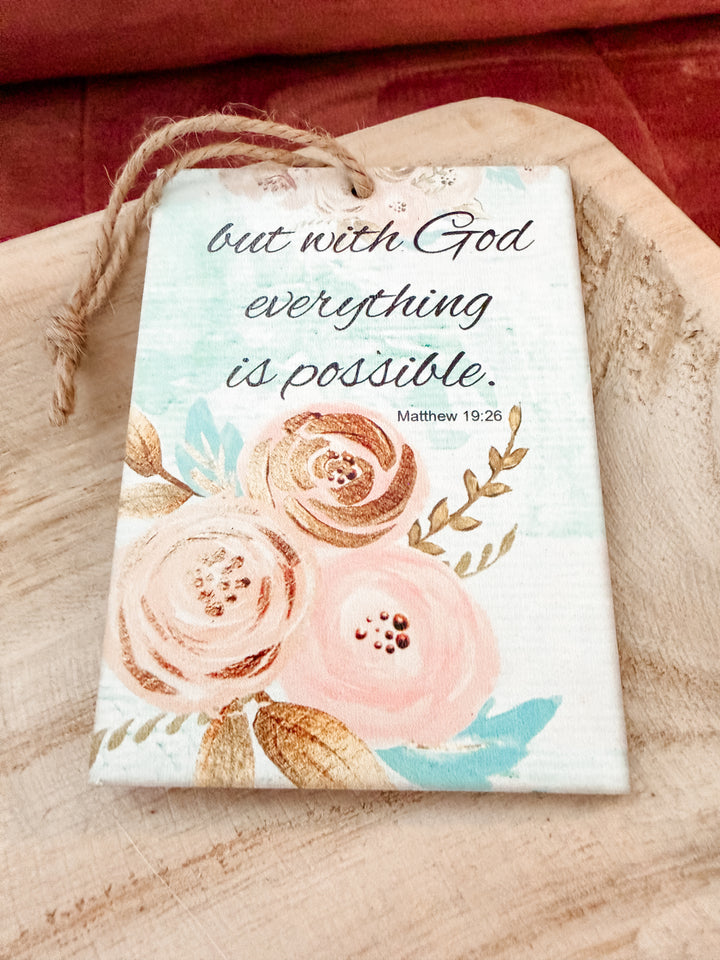 Springtime Plaque Ornament