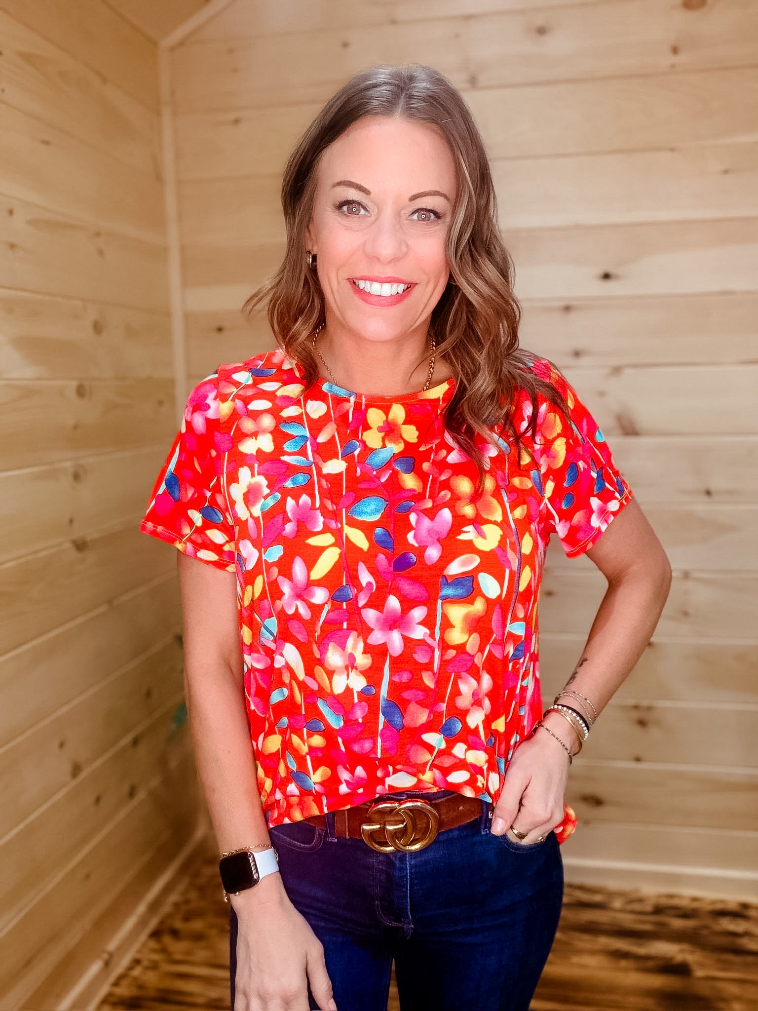 Bold Reverse Stitch Top – The Teal Antler™