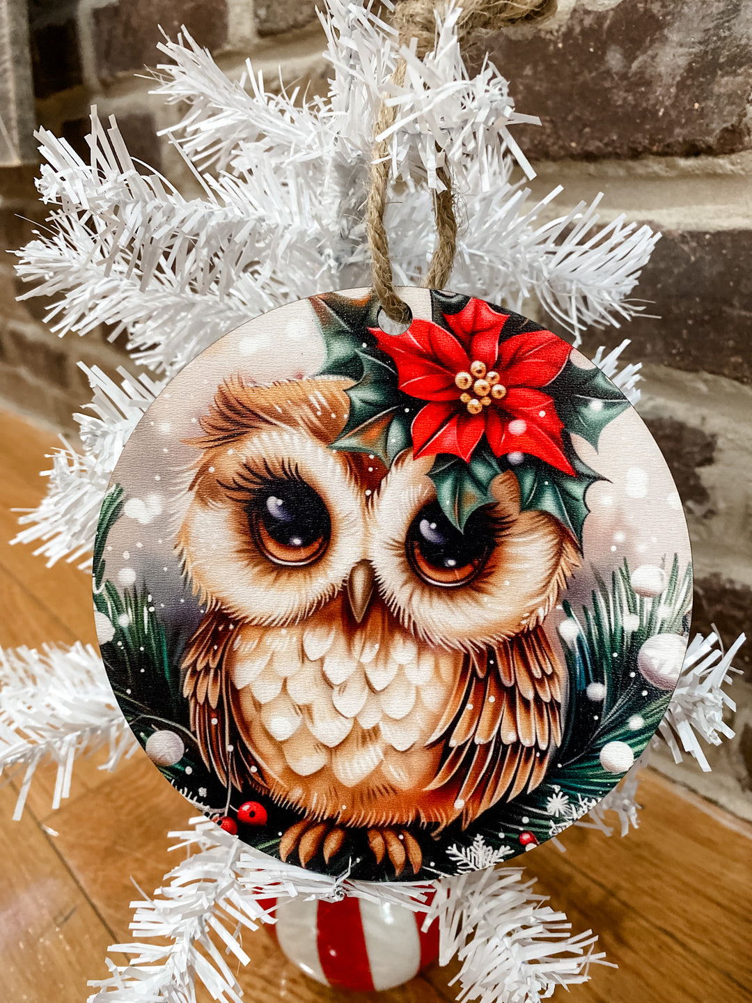 Round Wood Ornament-LG