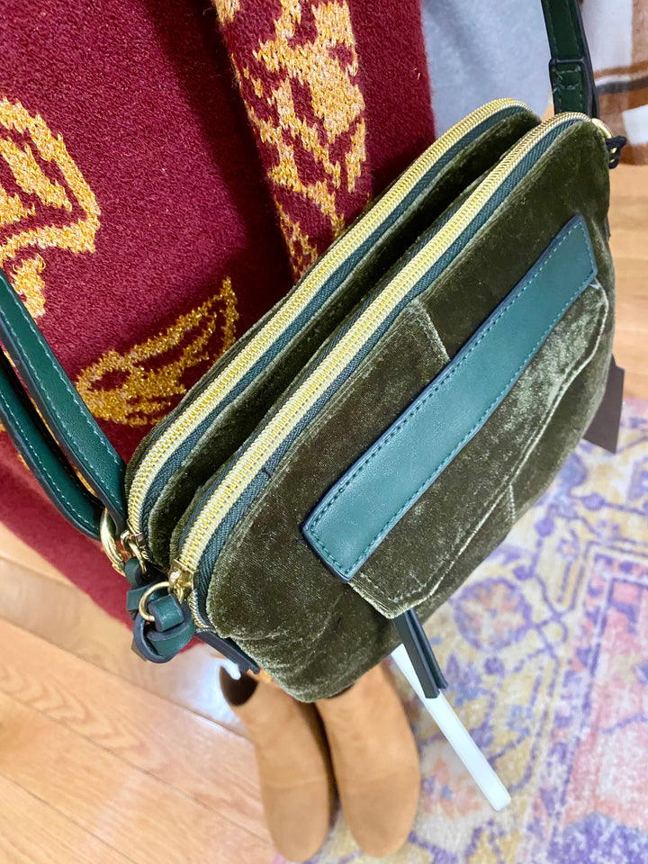 Velvet Shoulder Bag